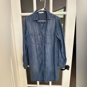 Side Stitch Los Angeles denim shirt dress
